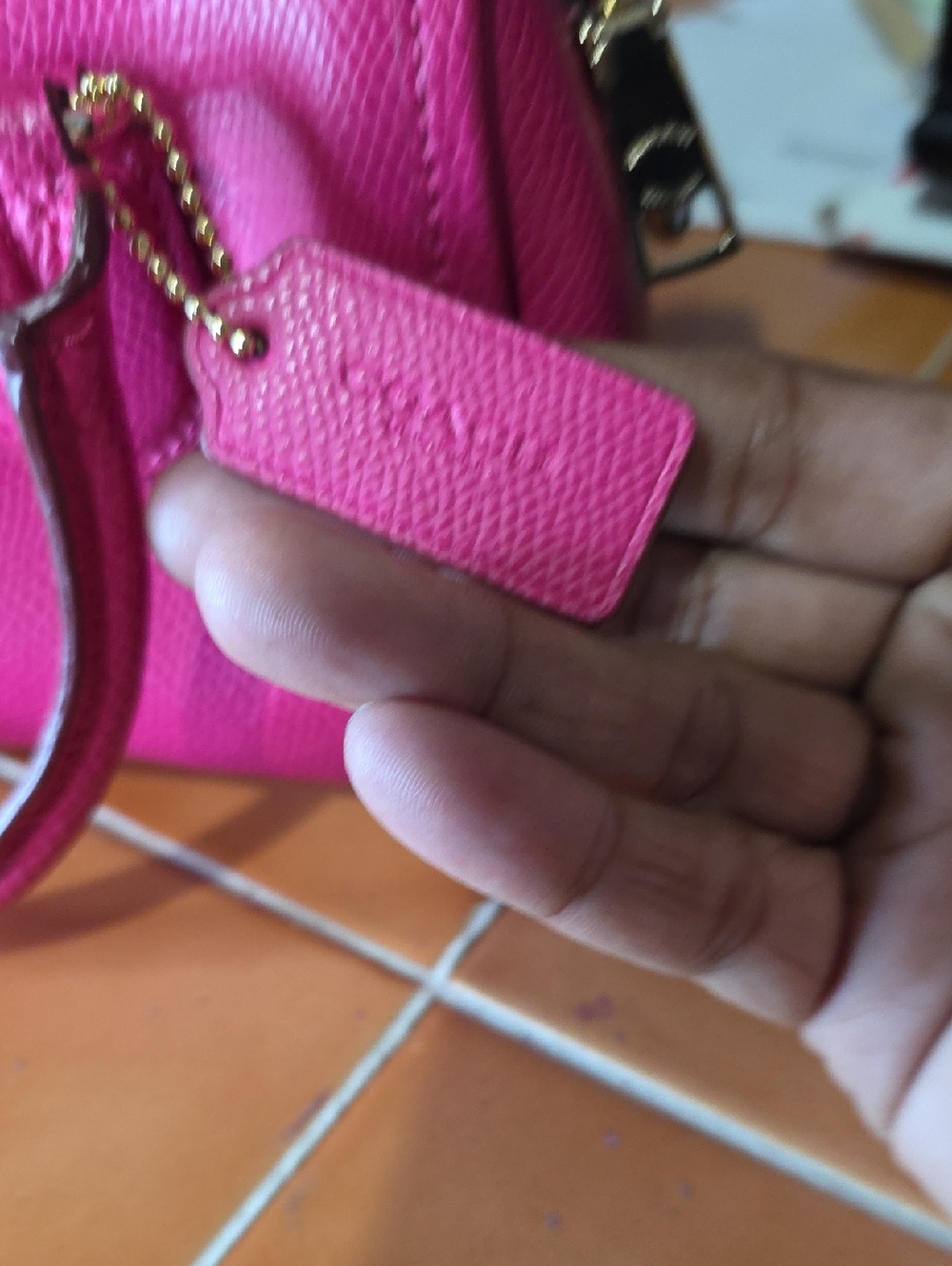 Coach Leather Mini Bennett Satchel Crossbody – Pink Ruby (Like New) - Picture 4 of 13